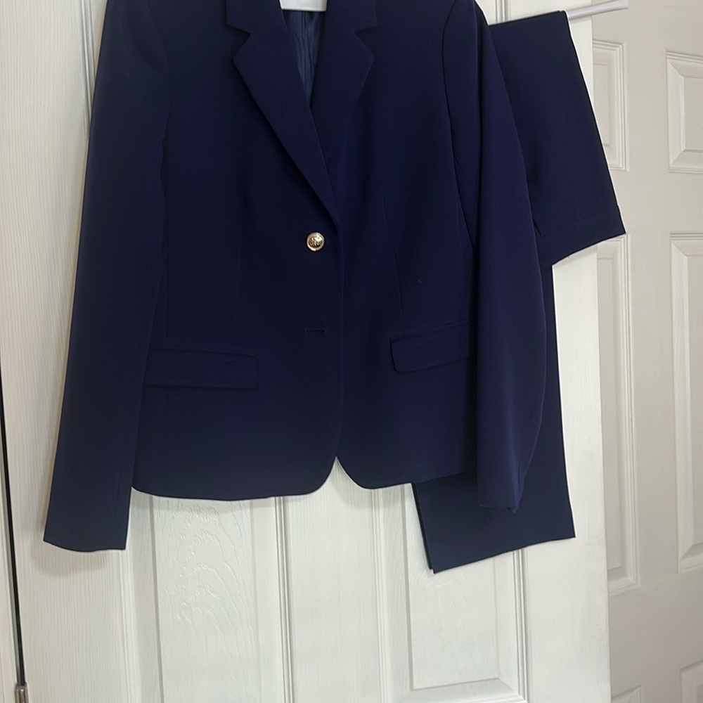 Blue Tailored Women’s Pantsuit